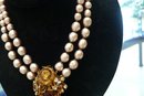 Miriam Haskell Pearl and Gem Necklace