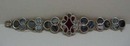 Victorian Scottish Agate Gray & Red Bracelet