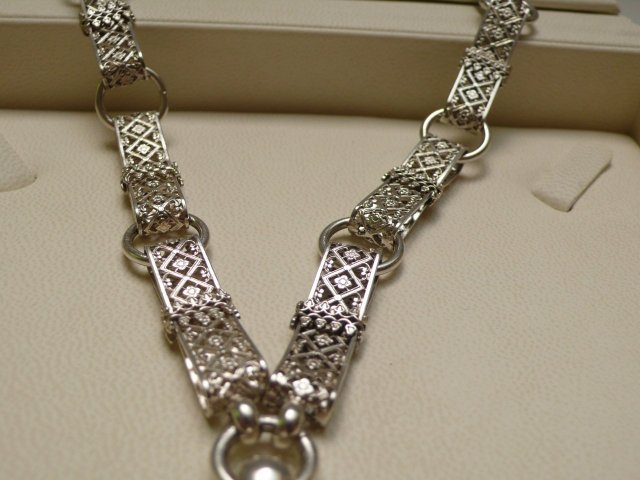 Victorian Sterling Silver Necklace and Locket