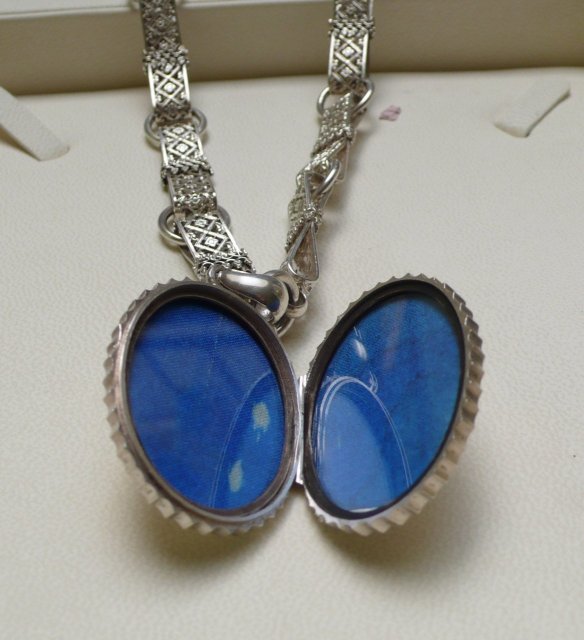 Victorian Sterling Silver Necklace and Locket