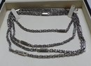 Victorian sterling Silver chain with stations
