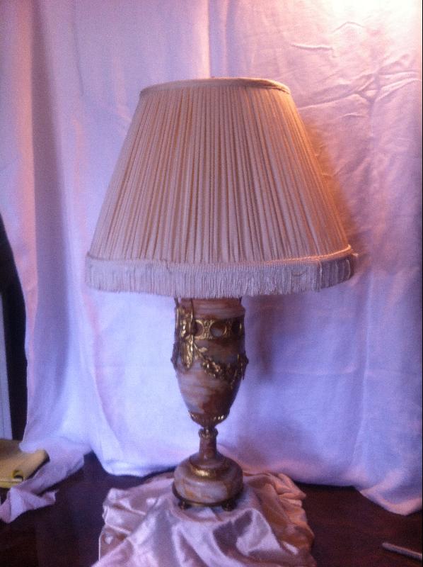 Marble and Gilt Bronze Lamps