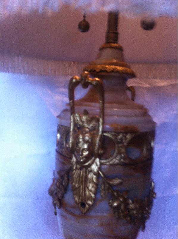 Marble and Gilt Bronze Lamps