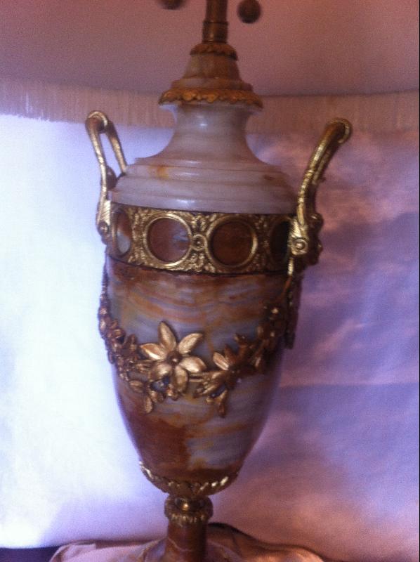 Marble and Gilt Bronze Lamps