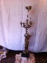 French Bronze Greek Figurals Candelabra Lamps