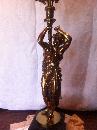 French Bronze Greek Figurals Candelabra Lamps