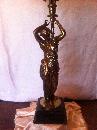 French Bronze Greek Figurals Candelabra Lamps