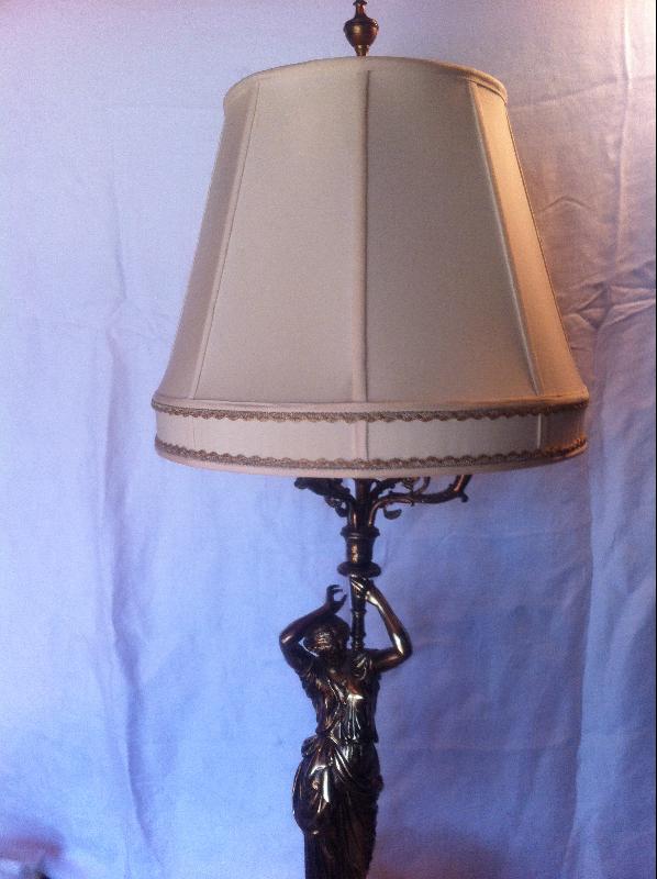 French Bronze Greek Figurals Candelabra Lamps