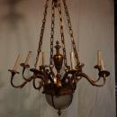 Mid 19th Century Dore' Bronze Chandelier