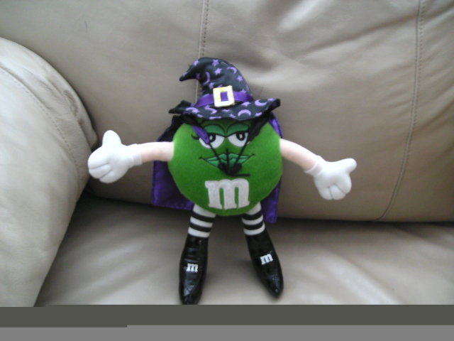 M&M Girl Plush Doll - Green - Wizard or Witch