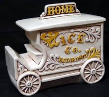 Treasure Craft Home Ice Co. Ice Wagon Vintage Remarkable Beautiful Cookie Jar