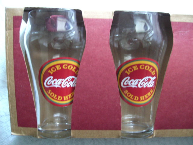 Coca Cola Glasses by Anchor Hocking