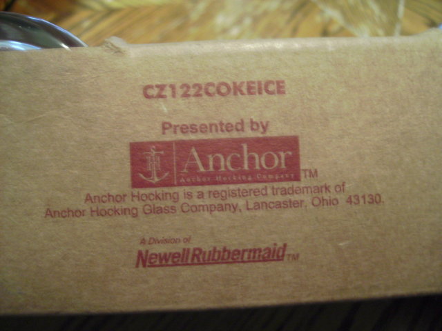 Coca Cola Glasses by Anchor Hocking