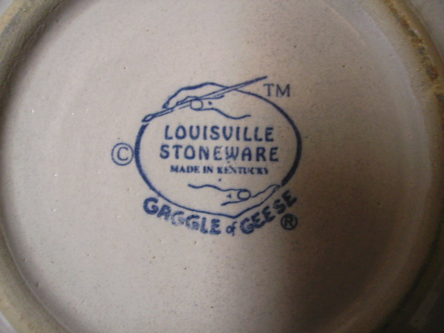 Louisville Stoneware Gaggle of Geese Chip and Dip