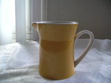 Vintage Mikasa Duplex Yellow Creamer by Ben Siebel