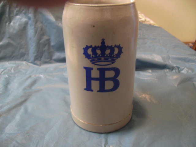 Hofbrauhaus (HB) Handmade Stoneware Stein