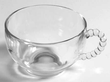 Snack Plate and Cup Set by Federal Glass Co - Homestead