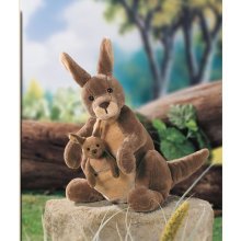 Jirra the Stuffed Kangaroo and Baby Joey by Gund