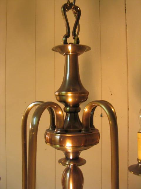 Vintage 5-Lite Colonel Style Chandelier