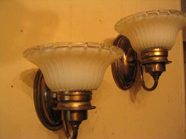 Vintage Pair 1930's DECO Style Sconces