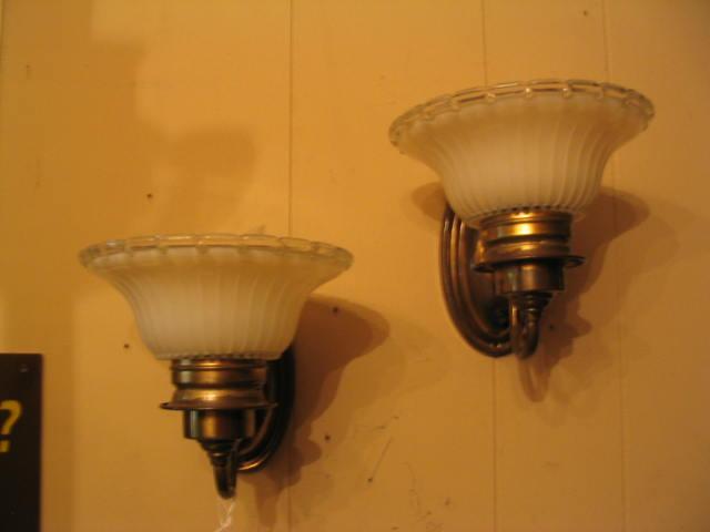 Vintage Pair 1930's DECO Style Sconces