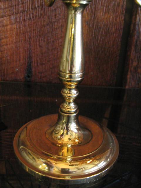 Polished Brass 4 Light Candelabra