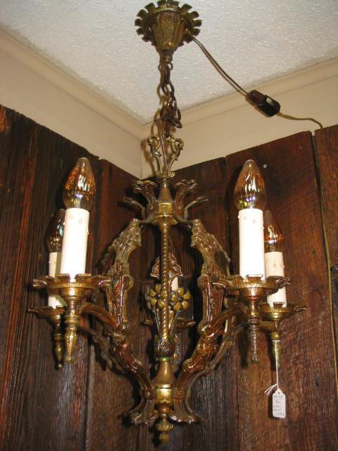 Vintage 1920's 5-lite Classic Revival Style Fixture