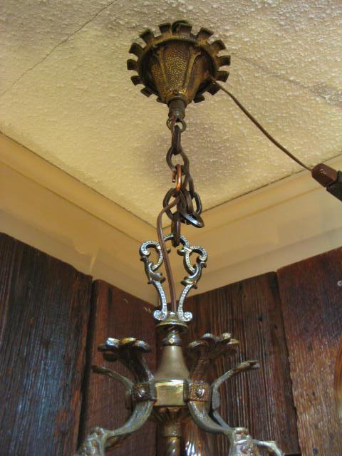 Vintage 1920's 5-lite Classic Revival Style Fixture