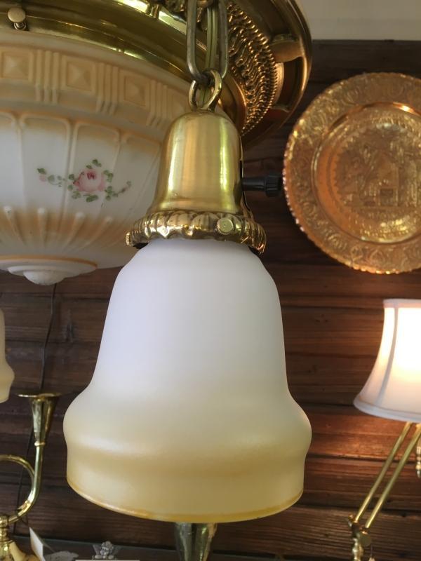 Vintage Large Globe Hanging Chandelier