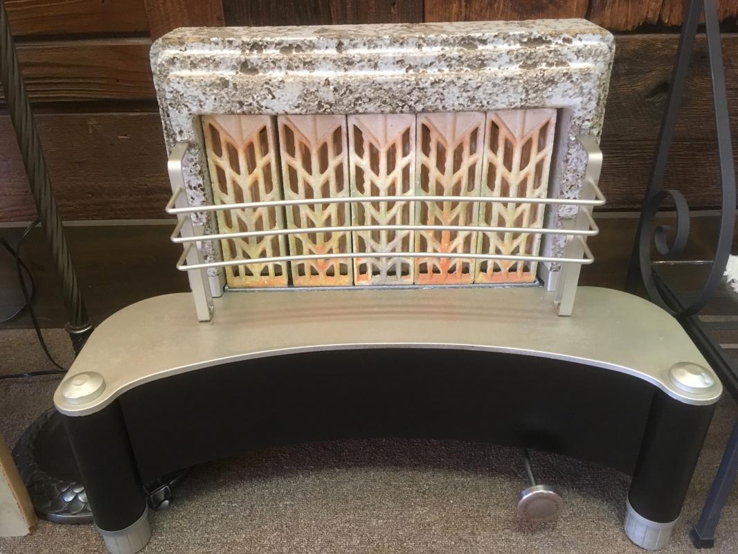 Restored Vintage Deco Style Radiant Gas Heater