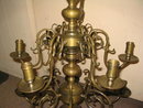 12 Arm Solid Brass Candle Chandelier