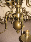 12 Arm Solid Brass Candle Chandelier