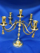 PAIR of Solid Brass Candleabras