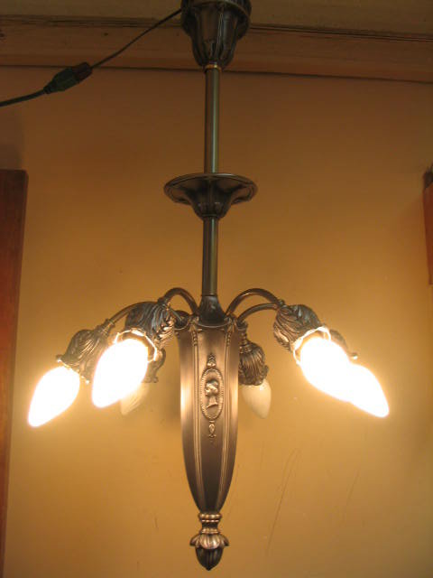 Antique 6 arm Chandelier