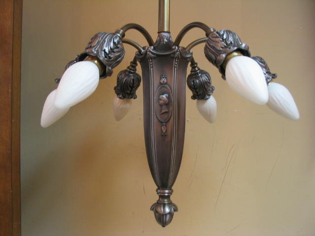 Antique 6 arm Chandelier