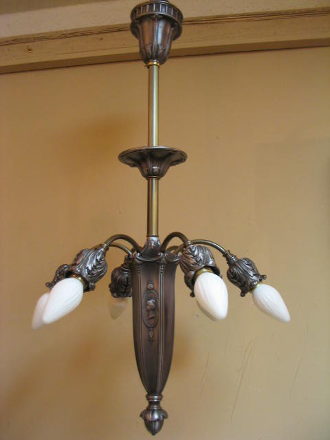 Antique 6 arm Chandelier