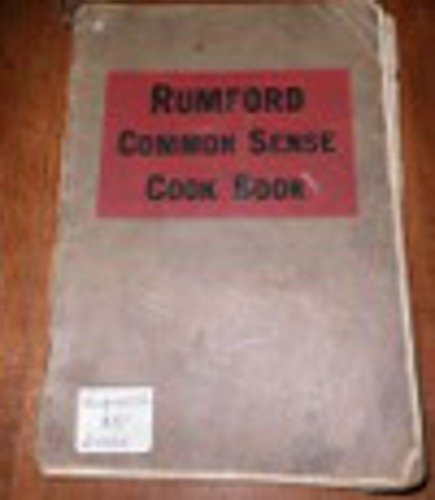 Vintage Rumford Common Sence Cookbook