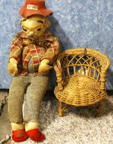 Retired Man in Chair B971