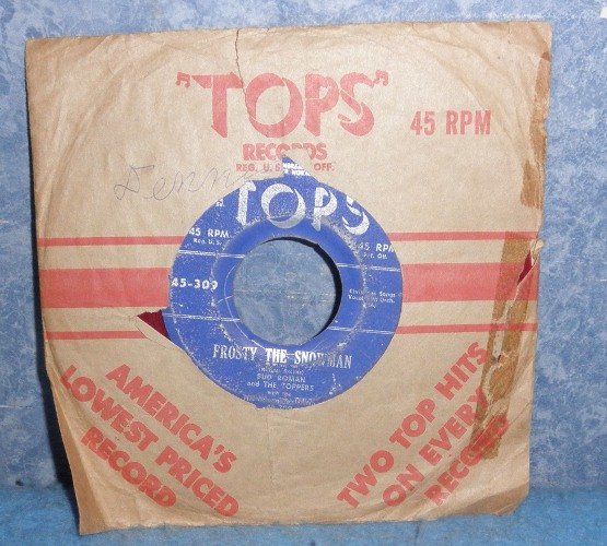 Record 78 rpm Frosty the Snowman B4979