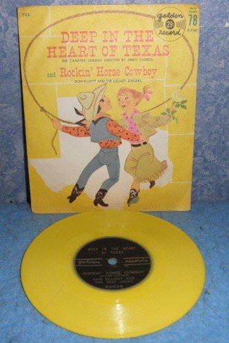 Record 78 rpm Deep in the Heart of Texas B4980