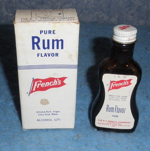 Bottle French's Pure Rum Flavor