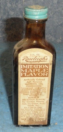 Bottle Rawleigh's Maple Flovor