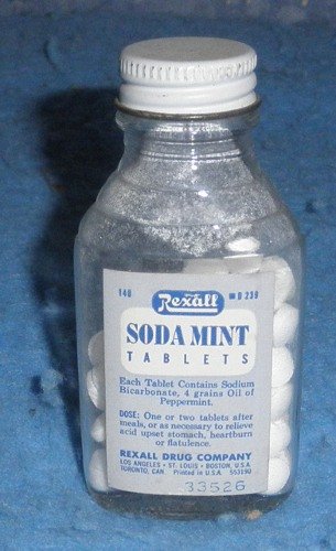 Bottle Rexall Soda Mint Tablets