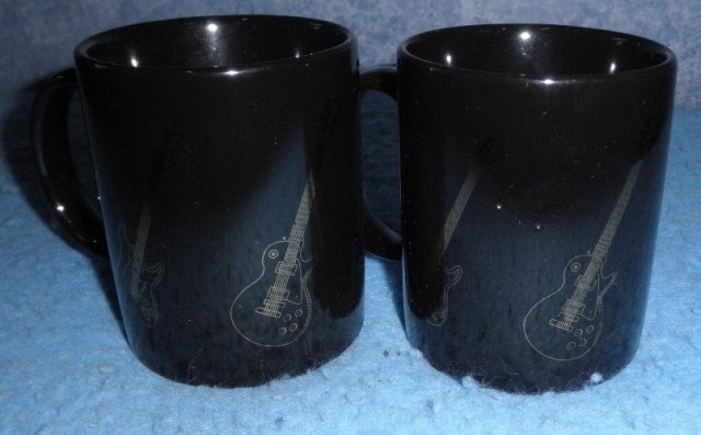 Coffee Mugs with Guitar