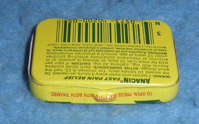 Anacin Tin