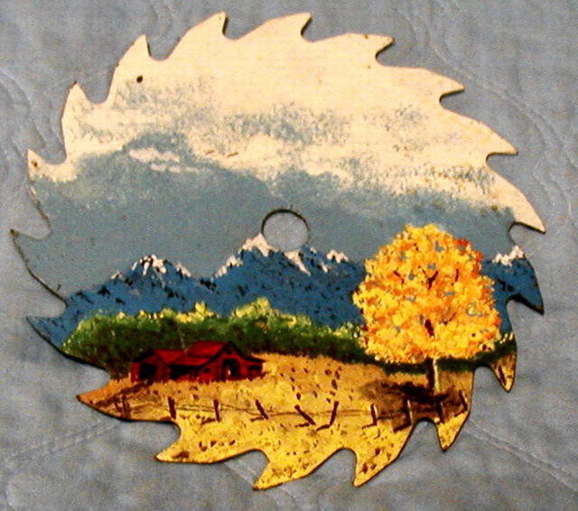 Hand Painted Country Hideaway Scene