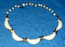Necklace - White and Silver