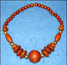 Necklace - Brown Beads