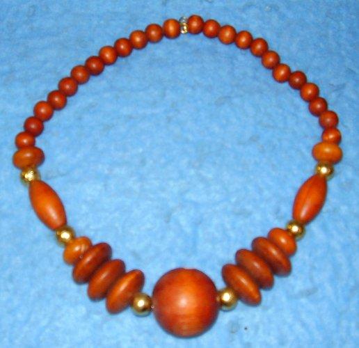 Necklace - Brown Beads