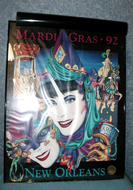 Mardi Gras 1992 - Lighted Picture B2951